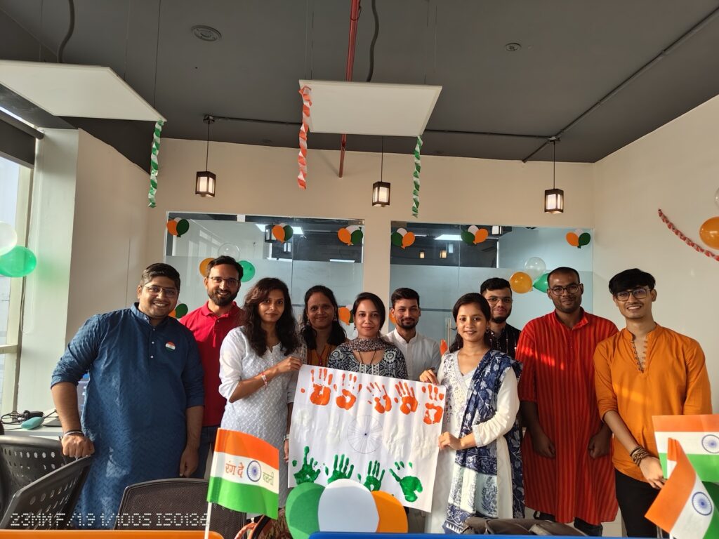 HapzXR team celebrating Republic Day at the office