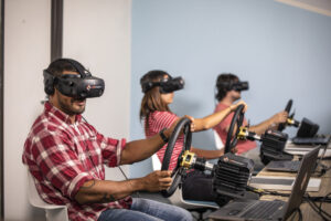 VR simulator training for drivers and heavy equipment operators
